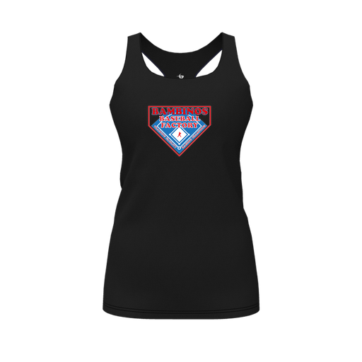 [FT0TRBBK-FYS-LOGO2] Decker Racerback Tank Top (Female Youth S, Black, Logo 2)