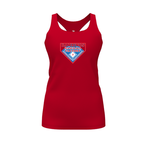 [FT0TRBRD-FYS-LOGO2] Decker Racerback Tank Top (Female Youth S, Red, Logo 2)