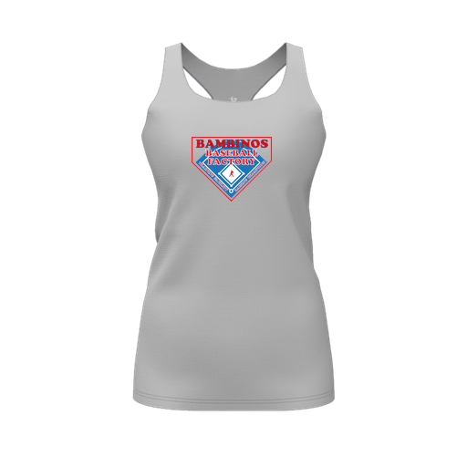 [FT0TRBGY-FYS-LOGO2] Decker Racerback Tank Top (Female Youth S, Gray, Logo 2)