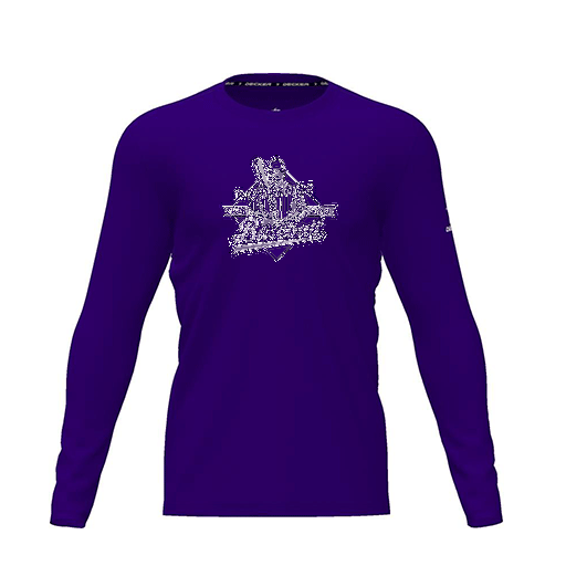 [FTLCDFPP-YXS-LOGO1] Dri Fit Performance T-Shirt (Youth XS, Purple, Logo 1, Long Sleeve)