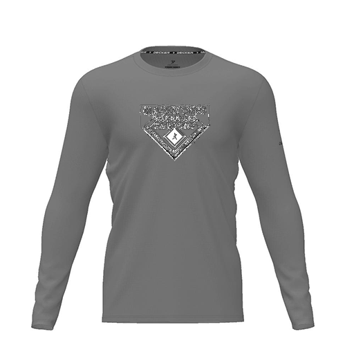 [FTLCDFGY-YXS-LOGO2] Dri Fit Performance T-Shirt (Youth XS, Gray, Logo 2, Long Sleeve)