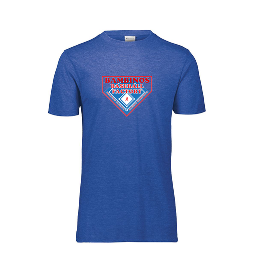 [FTSCUBRY-YS-LOGO2] Decker Youth Tri-Blend T-Shirt - Short Sleeve (Youth S, Royal, Logo 2)