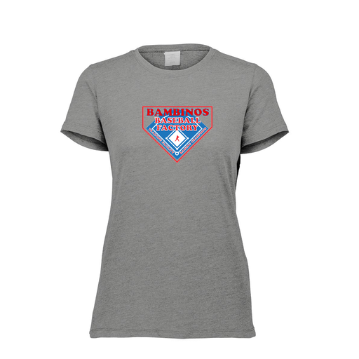[FTSCUBGY-FAXS-LOGO2] Decker Women's Tri-Blend T-Shirt - Short Sleeve (Female Adult XS, Gray, Logo 2)