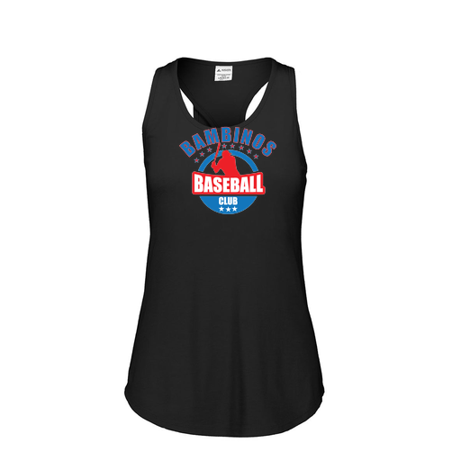 [FT0TUBBK-FAS-LOGO3] Ladies Tri Blend Tank Top (Female Adult S, Black, Logo 3)