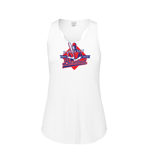 [FT0TUBWH-FAS-LOGO1] Ladies Tri Blend Tank Top (Female Adult S, White, Logo 1)
