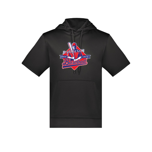 [6871.080.S-LOGO1] Men's Dri Fit Short Sleeve Hoodie (Adult S, Black, Logo 1)