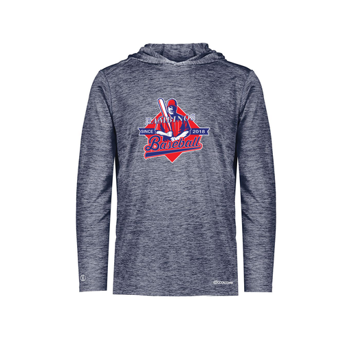 [FOLHCGNV-AS-LOGO1] Decker Men's Charge Hoodie (Adult S, Navy, Logo 1)