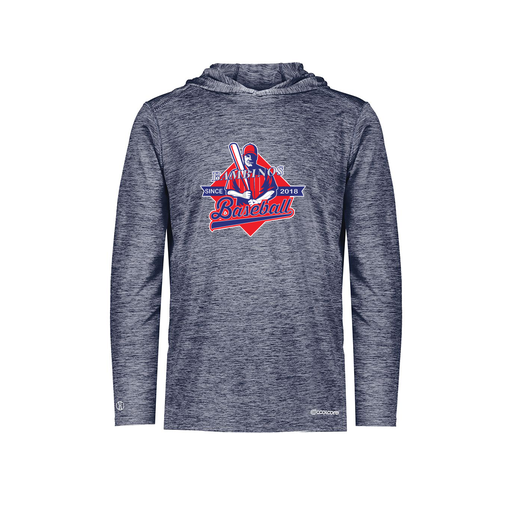 [FOLHCGNV-YS-LOGO1] Decker Youth Charge Hoodie (Youth S, Navy, Logo 1)