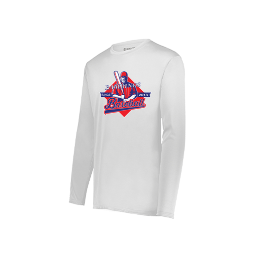 [222822.005.XS-LOGO1] Men's LS Smooth Sport Shirt (Adult XS, White, Logo 1)
