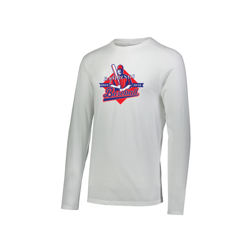 [FTLCUBWH-YS-LOGO1] Decker Youth Tri-Blend T-Shirt - Long Sleeve (Youth S, White, Logo 1)