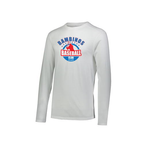 [FTLCUBWH-YS-LOGO3] Youth LS Ultra-blend T-Shirt (Youth S, White, Logo 3)