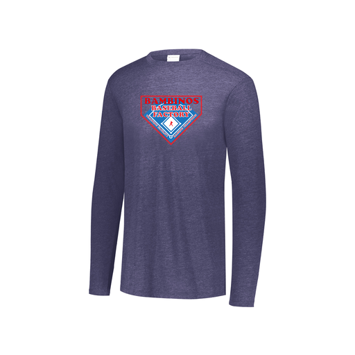 [FTLCUBNV-YS-LOGO2] Youth LS Ultra-blend T-Shirt (Youth S, Navy, Logo 2)