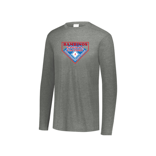 [FTLCUBGY-YS-LOGO2] Youth LS Ultra-blend T-Shirt (Youth S, Gray, Logo 2)