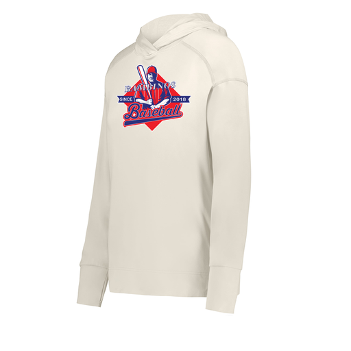 [222798-WHT-FAXS-LOGO1] Ladies Ventura Thin Knit Hoodie (Female Adult XS, White, Logo 1)