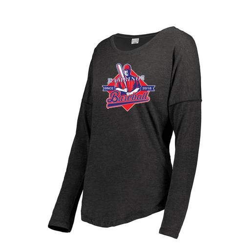 [FTLCUBBK-FAXS-LOGO1] Ladies LS Ultra-blend T-Shirt (Female Adult XS, Black, Logo 1)