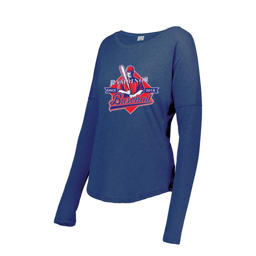 [FTLCUBRY-FAXS-LOGO1] Ladies LS Ultra-blend T-Shirt (Female Adult XS, Royal, Logo 1)